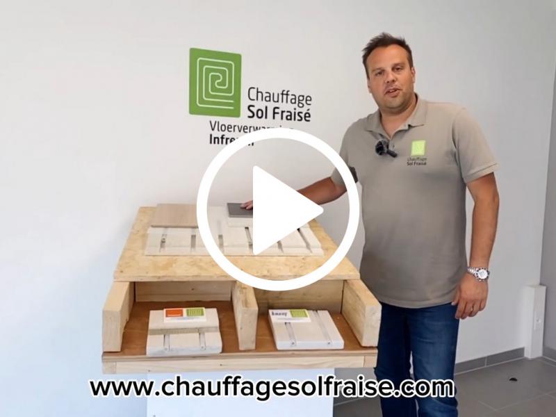 Plancher chauffant frais&eacute; sur plancher / structure en bois